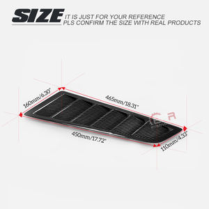Ventilaciones de aire universales de capó de fibra de carbono tipo GT de aproximadamente 46x14cm para coches modelo Civic - Product Image 4