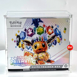 SHP Magnetic Acrylic Boite EN Aimante Pokemon Evolutions Elite Trsiner <strong>Box</strong> ETB Scarlet &amp; Violet-Prismatic Protector <strong>Display</strong> Case - Product Image 1
