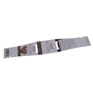 Banda de plástico para el vientre con impresión en color blanco PP café - Product Image 2