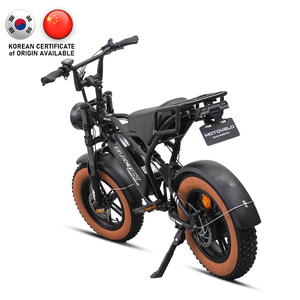 دراجة MOTOVELO Fire Bird الكهربائية للتنقل الحضري للبالغين، مقاس 16 بوصة، 48 فولت 500 واط 20 أمبير، مع نظام Shimano بـ 7 سرعات، ضوء LED، ونظام تعليق - Product Image 1