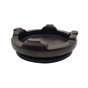 Jarrones vacíos hechos a medida, porcelana, bases redondas de ébano, teteras de arcilla púrpura, quemadores de incienso de piedra, adornos de caoba, artículos de madera - Product Image 2