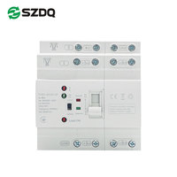 Commutateur de transfert automatique à double alimentation 80A 4 pôles, ATS triphasé AC 230/400V, commutateur de commutation modulaire sur rail DIN, IEC 60947-6-1