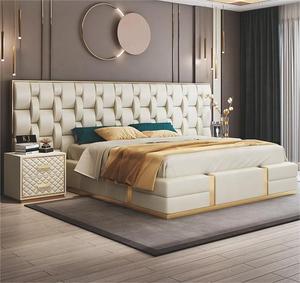 Offre Spéciale en gros bon marché et bon pays gothique King Size Mid Sleeper <span class=keywords><strong>Alaskan</strong></span> Hotel lit rembourré en velours tufté - Product Image 2