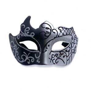 Masque de mascarade d'Halloween de haute qualité, demi-visage, pour hommes et femmes, peint à la main, décorations de fête de mascarade - Product Image 4