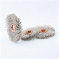 Brosse abrasive en oxyde d'aluminium avec centre en cuivre pour le débavurage et le polissage industriel, non-abrasive pour pièces de précision