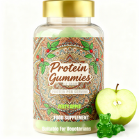 Gummies protéinés sans sucre Superfood - Complément alimentaire riche en protéines pour soutenir le système immunitaire pour hommes et femmes |   À base de plantes |   12g de protéines par