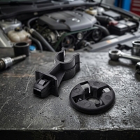Support de Capot de Voiture Universel Antidérapant en Nylon Plastique Noir pour Tige de Soutien du Capot