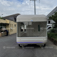 Remorque de restauration rapide mobile multifonctionnelle en aluminium et acier inoxydable, garantie 1 an, résistante à la rouille, pour la restauration rapide
