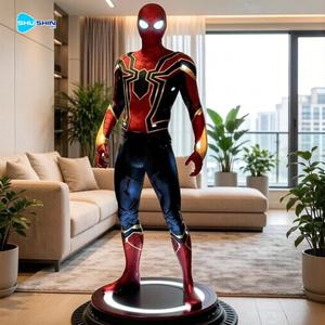 Statue d'Héros Araignée Artistique en Résine Taille Réelle, Sculpture de Super-Héros Classique de Dessin Animé pour la Décoration Intérieure - Product Image 6