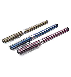 Promocional Caneta logotipo personalizado Alta qualidade 0.5mm roller pen refil metal caneta esferográfica