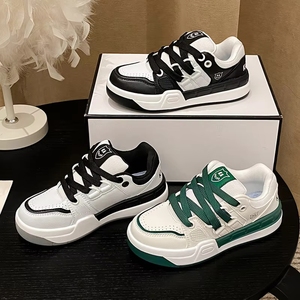 Nouvelles baskets blanches respirantes, chaussures plates décontractées polyvalentes, chaussures de course et de skate pour hommes - Product Image 4