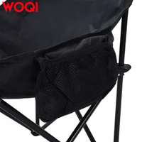 WOQI chaise de lune pliable d'extérieur portable chaise de camping et de pêche avec logo personnalisé chaise de loisirs pliable avec sac à main