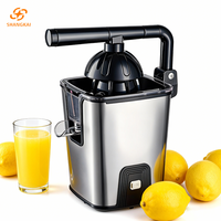Presse-agrumes électrique en acier inoxydable SHANGKAI, nouvelle arrivée, batterie 18650, presse-agrumes portable pour jus d'orange