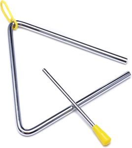 Meilleur prix de gros 4/5/6/7/8/9/10 pouces <span class=keywords><strong>Instrument</strong></span> de percussion en acier triangulaire avec marteau - Product Image 3