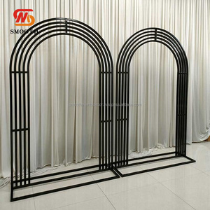 SMOOTH 2024 NUEVO Soporte de fondo de metal negro Soporte de arco de boda Negro para decoración de boda - Product Image 6