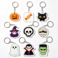 Porte-clés acrylique Halloween Frankenstein, porte-clés monstre mignon, cadeau de fête