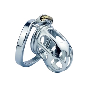 Dispositivo de Castidad Masculino Largo FRRK, Jaula para Pene, Control Corporal, Anillos Metálicos para Pene con Ranura de Bloqueo, Juguetes Sexuales Fetiche con Bloqueo para Hombres - Product Image 5
