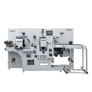 Etichetta Semi Rotary Die Taglio A Getto D'inchiostro di Stampa Macchina di Rivestimento UV Per La Vendita