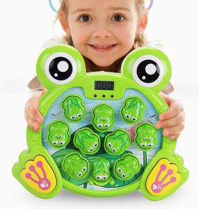 Niños pequeños 5 modos 45 niveles Multifuncional Dos martillos Interactivo <span class=keywords><strong>Whack</strong></span> <span class=keywords><strong>a</strong></span> Frog Game con luz y música - Product Image 2