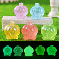 Miniatures de carrosse citrouille en résine phosphorescentes et miniatures de Noël assorties en gros pour jardin féerique, maison de poupée et loisirs créatifs DIY