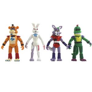 Figuras de Acción de Five Nights <span class=keywords><strong>at</strong></span> <span class=keywords><strong>Freddy</strong></span>'s de Primera Calidad HY, Muñecos de PVC 3D, Juego de 8 Muñecos de <span class=keywords><strong>Freddy</strong></span> con Luz Intermitente - Product Image 1