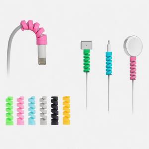 Silicone Spiral Cable <b>Protector</b> USB Charging Cord Organizer Flexible Anti Break Cable Sleeve for <b>Phone</b> Accessories - Product Image 4