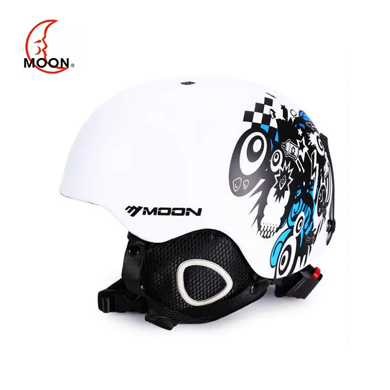 MOON casco da sci da sci da Skateboard modellato integralmente certificazione CE casco S/M/L/XL per sci