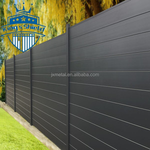 Panneaux <span class=keywords><strong>de</strong></span> clôture à lamelles en aluminium résidentiels faciles à installer <span class=keywords><strong>de</strong></span> 8 pieds Clôture étanche d'intimité pour <span class=keywords><strong>la</strong></span> protection Clôture en aluminium - Product Image 3