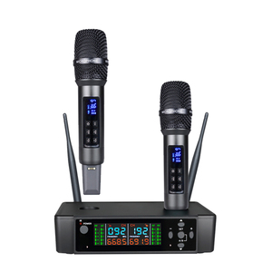 Nhựa giá rẻ giá không dây sạc Echo nhà KTV <span class=keywords><strong>UHF</strong></span> <span class=keywords><strong>PLL</strong></span> Micro không dây - Product Image 1