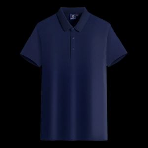 Design New Styles Short Sleeve Solid Color Men Polo T-shirt High Quality Custom Logo 100% Cotton Knit Polo Shirt for Men - Product Image 1