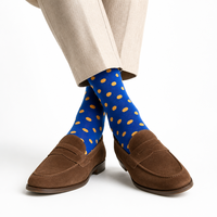 Chaussettes habillées décontractées pour hommes, longueur mi-mollet, douces, respirantes, antibactériennes, 85 % coton mercerisé, sans couture, sublimation