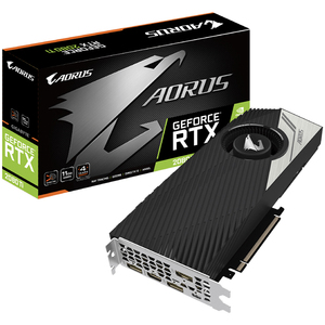 Carte graphique de jeu GIGABYTE <span class=keywords><strong>AORUS</strong></span> GeForce RTX 2080 Ti TURBO 11G d'occasion avec dissipateur thermique en cuivre à haute conductivité thermique - Product Image 1