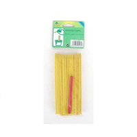 100 étiquettes de plantes en bambou durables, marqueurs de jardin, crayons, étiquettes en bois écologiques (blanc/jaune) pour le jardinage, logo personnalisé