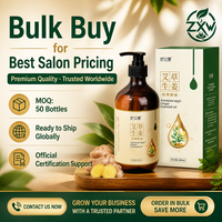 Huile Essentielle de Massage au Gingembre et à l'Armoise 500ml en Gros pour Salons de Beauté, Grattage Corporel Gua Sha et Thérapie des Méridiens