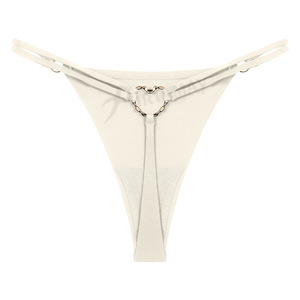 String taille basse en maille respirante à séchage rapide, style européen et américain, avec double bande fine en soie glacée, pur désir sexy - Product Image 1