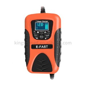Caricabatteria portatile rosso 12V 7 sezioni multi-batteria al piombo caricabatteria per riparazione moto auto - Product Image 2