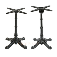 Pieds de table de salle à manger d'extérieur modernes en aluminium moulé de 4 pieds, base de meubles pour hôtel