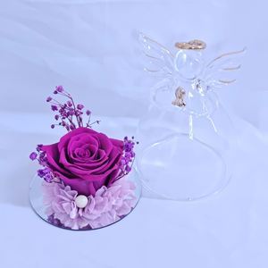Rose éternelle en verre, cadeau de la Saint-Valentin, fleur d'amour, boîte de fleurs, vente en gros de fleurs préservées, boîte cadeau rose éternelle - Product Image 5