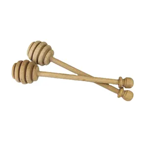 Wholesale Cheap Price Wooden Honey Dipper Stick Honey Spoon