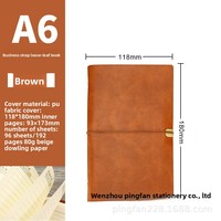 Agenda Vintage A5, Cuaderno de Hojas Sueltas en Cuero con Correa, Bloc de Notas A6, Estilo Impreso, Artículos Culturales
