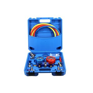 Car Air Conditioning Refrigerant <b>Gauge</b> Kit R134a Pressure <b>Gauge</b> Set For Vehicle AC Repair Tools - Product Image 1