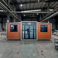 Dayanıklı Prefabrik Hızlı Kurulumlu Genişletilebilir Konteyner Ev, Şantiye Ofisi İşçi Kampı Konaklaması için Uzatılabilir Modüler Ünite