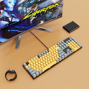 Capuchons de touches de clavier mécanique sur mesure de haute qualité, moulés par injection bicolore en ABS, caractères translucides fermés pour - Product Image 1