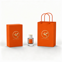 Flacon de parfum en verre rond rechargeable de haute qualité, boîte cadeau en forme de livre au design personnalisé pour l'emballage de marques de parfum