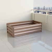 Jardinière extérieure personnalisable en acier galvanisé, imperméable, résistante à la rouille, pots de jardin, couleur et forme personnalisées, décoration intérieure