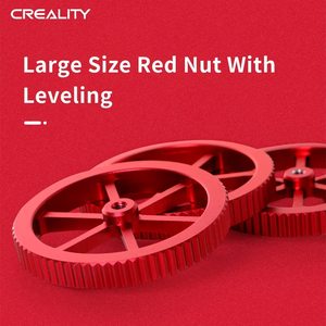 Tuercas de nivelación metálicas Creality de 20 mm con muelles y boquillas de 0,4 mm, juego rojo de ajuste manual para Ender 3, 3 Pro, 3V - Product Image 2