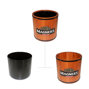 Seau à glace en bois personnalisé avec logo, couleur et taille au choix, design spacieux et écologique, 1L 2L 3L 4L 5L 6L 7L 8L 9L 10L, pour l'Espagne, Yichang, <span class=keywords><strong>Desperados</strong></span> - Product Image 2