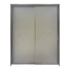 Grandsea Factory ADA Compliant Porta de vidro deslizante de estilo moderno de alta qualidade porta frontal de vidro silenciosa para pátio