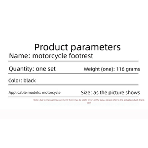 Pedales Modificados para Motocicleta, Pedales Plegables para Bicicleta Eléctrica, Reposapiés Delanteros y Traseros de Aleación de Aluminio, Pedales Universales de 8 mm - Product Image 5