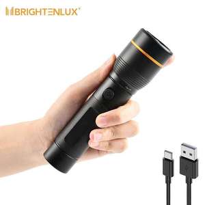 Brightenlux зум дальнего действия, тактический Taschenlamp, перезаряжаемый USB, сверхяркий мощный светодиодный фонарик - Product Image 2